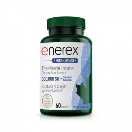 Enerex Serrapeptáza 300 000 SU + Kurkumín 250 mg 60 kps
